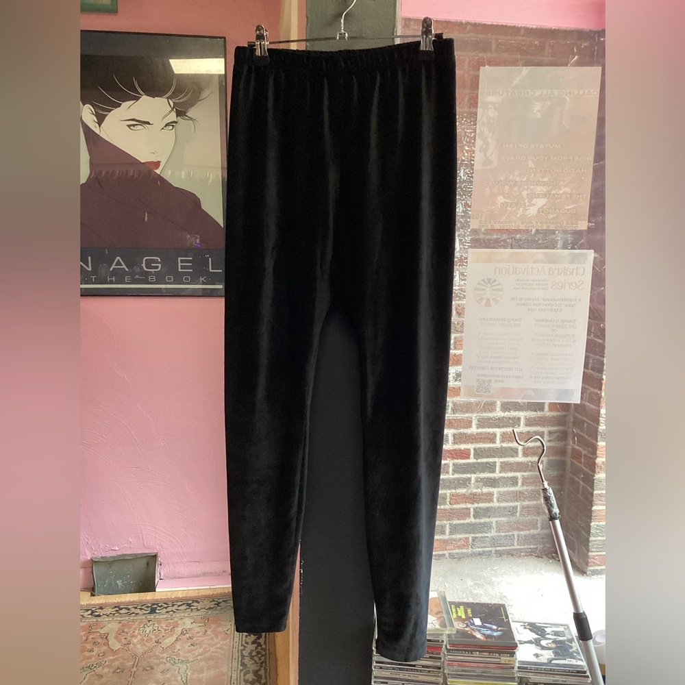 Xhilaration Black Velvet Leggings